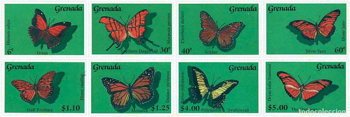Sellos: 77308 MNH GRANADA 1989 MARIPOSAS - Foto 1