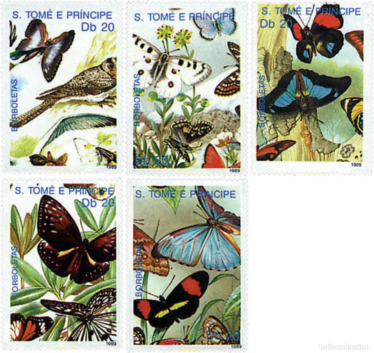 Sellos: 95052 MNH SANTO TOME Y PRINCIPE 1989 MARIPOSAS