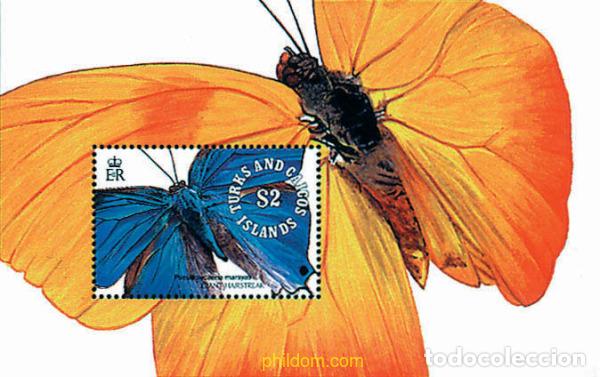 Sellos: 256688 MNH TURKS Y CAICOS 1991 MARIPOSAS