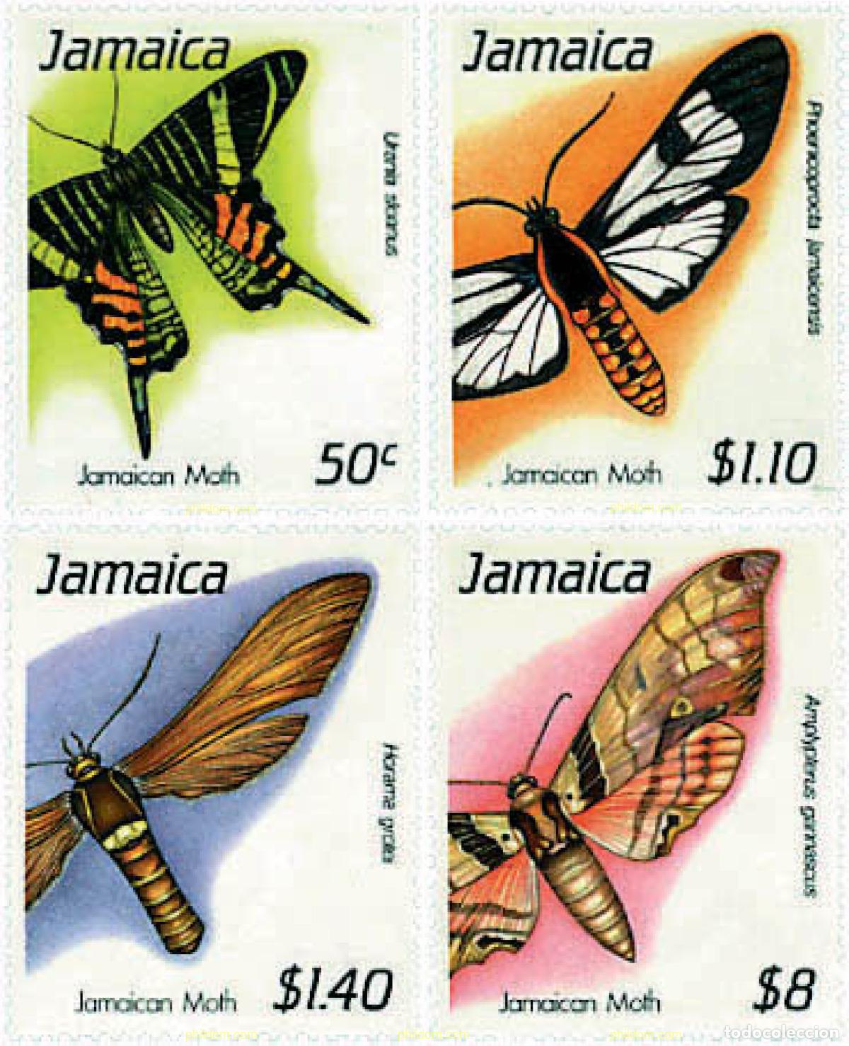 Sellos: 76114 MNH JAMAICA 1991 MARIPOSAS