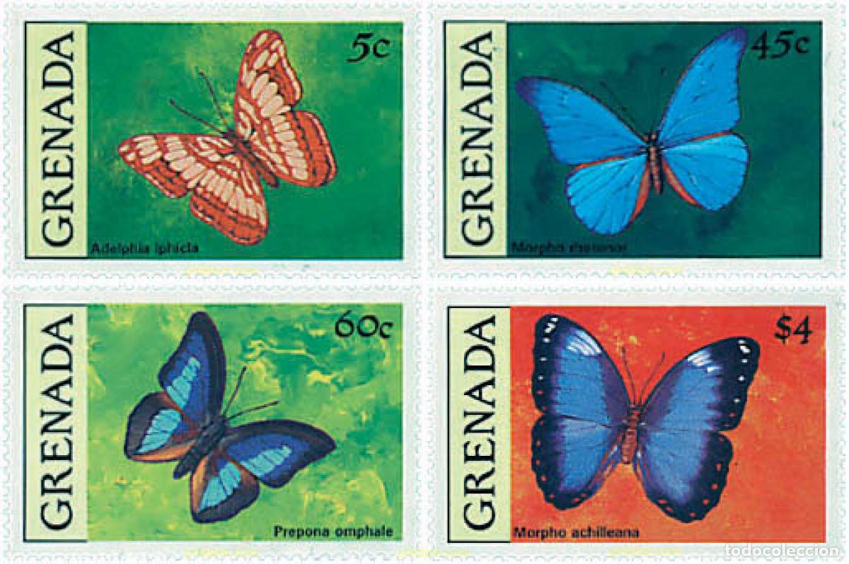 Sellos: 253505 MNH GRANADA 1991 MARIPOSAS - Foto 1