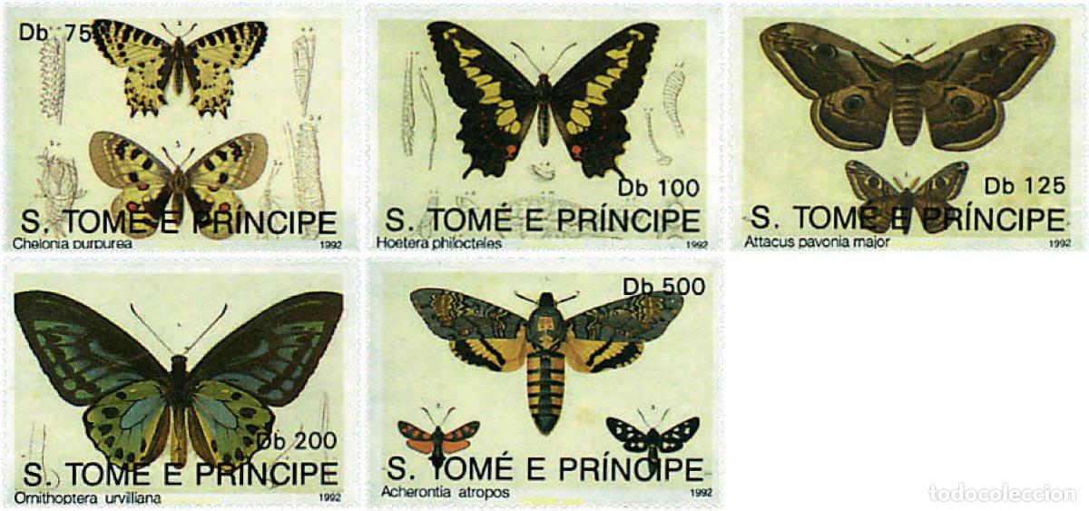 Sellos: 92580 MNH SANTO TOME Y PRINCIPE 1992 MARIPOSAS