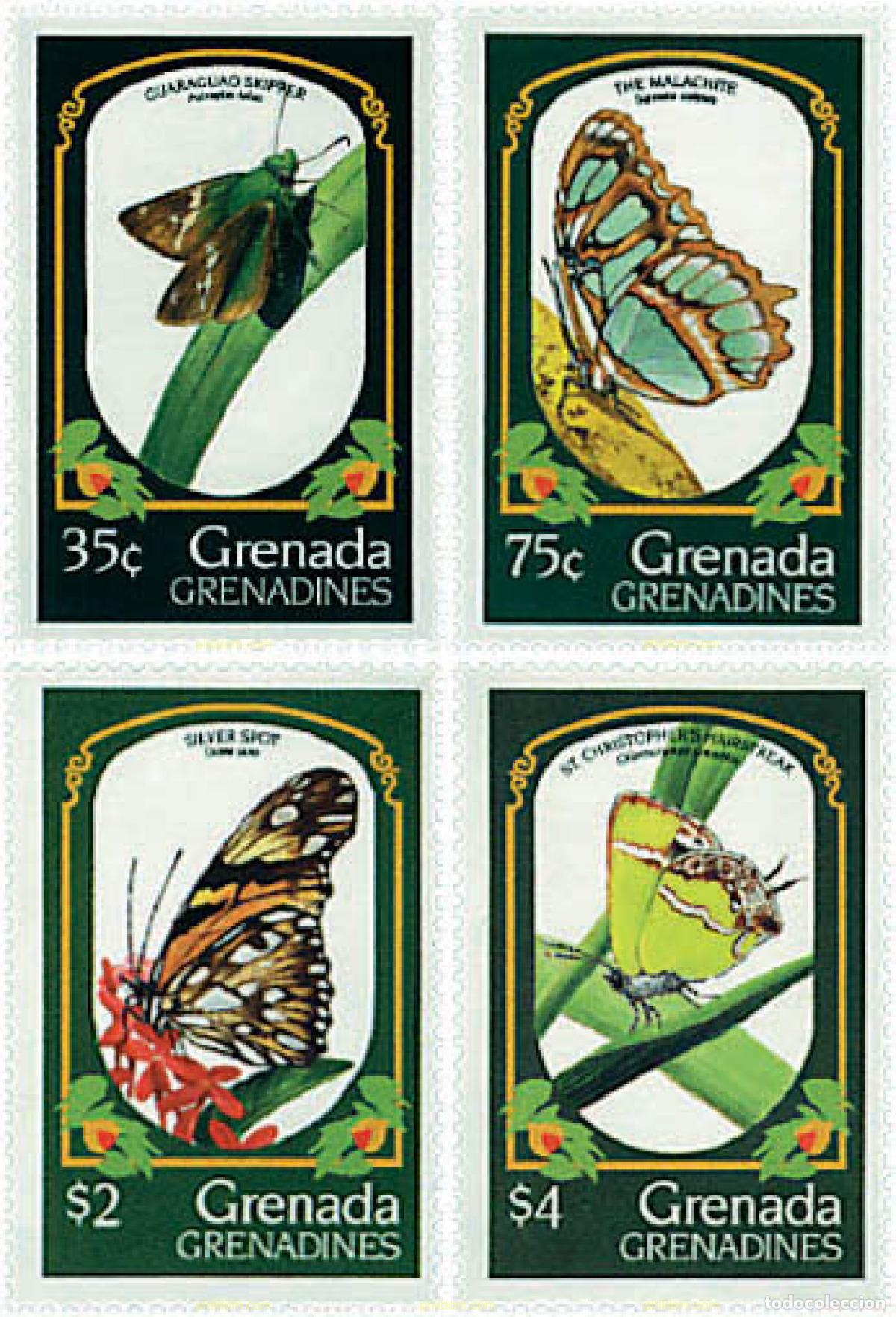 Sellos: 320206 MNH GRANADA GRANADINAS 1993 MARIPOSAS