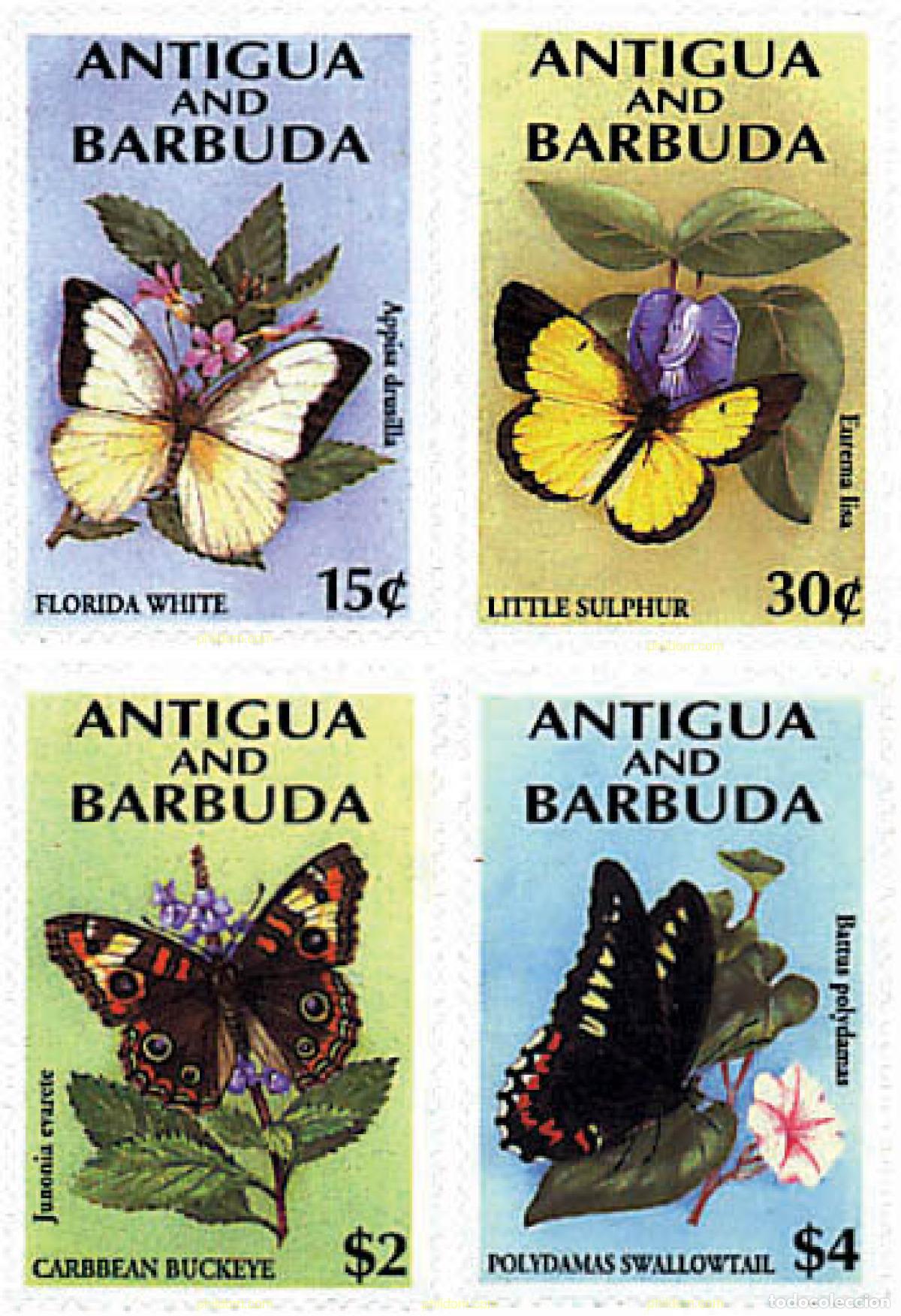 Sellos: 294837 MNH ANTIGUA Y BARBUDA 1994 MARIPOSAS
