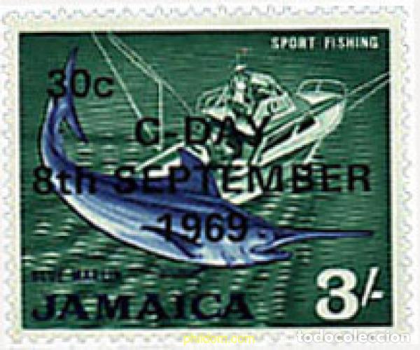 Sellos: 677813 MNH JAMAICA 1969 INTRODUCCION DE LA MONEDA DECIMAL