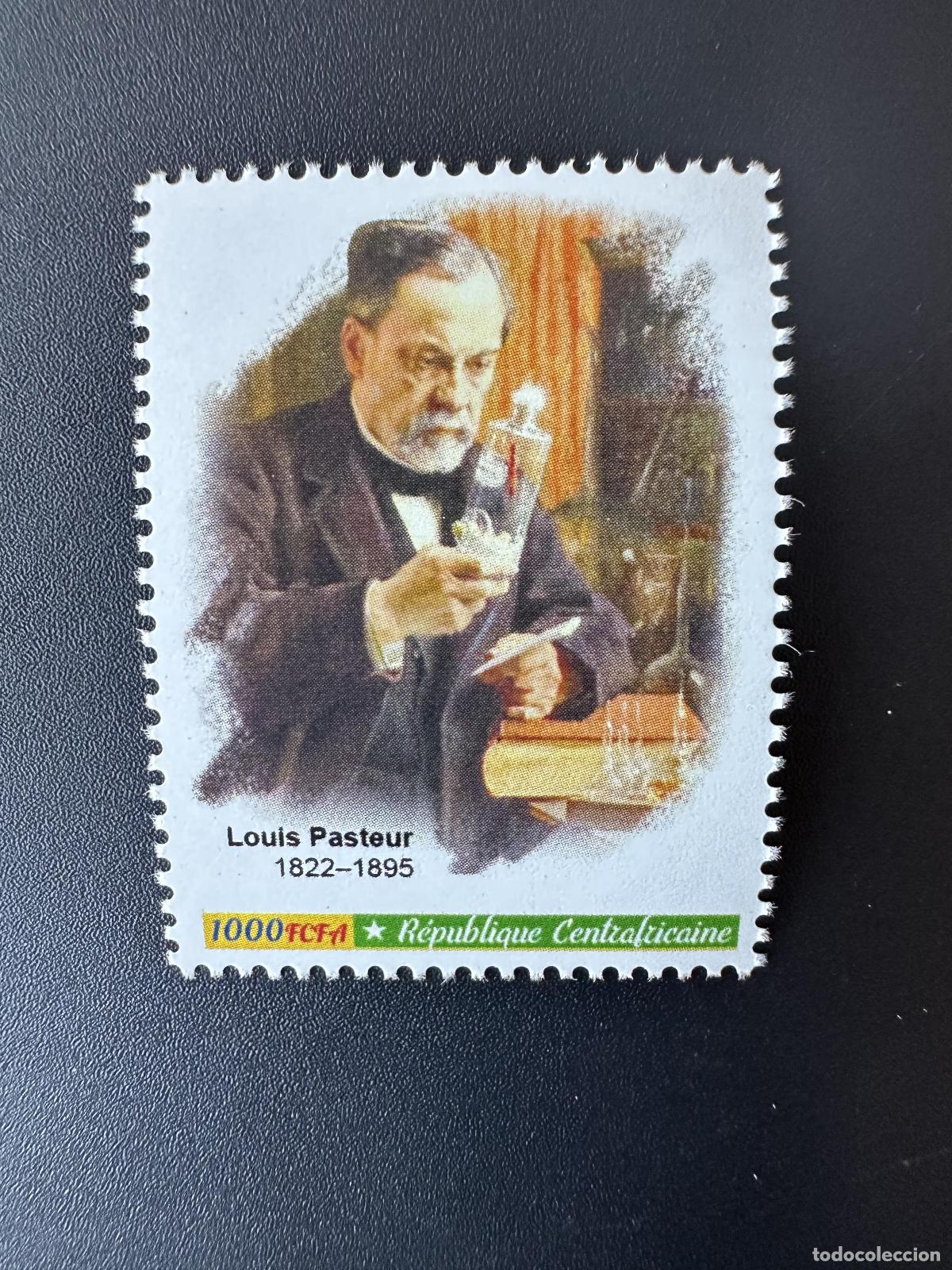 Sellos: &Aacute;frica Central 2023 Mi. 16033 Sello Louis Pasteur personalizado