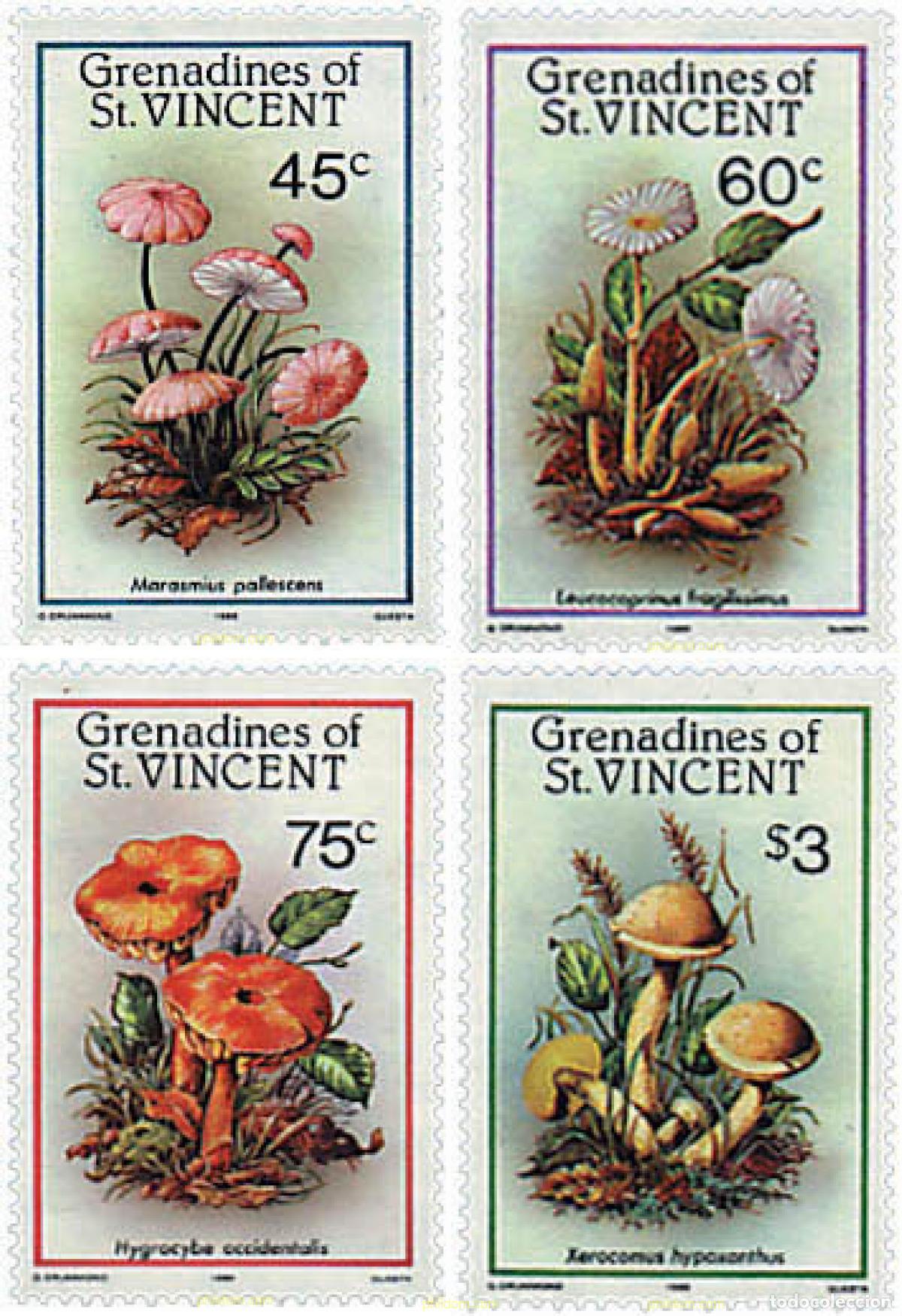 Sellos: 78449 MNH SAN VICENTE GRANADINAS 1986 SETAS