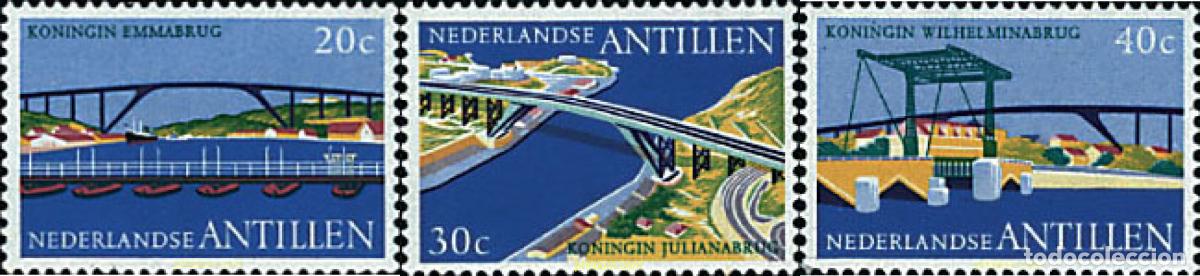 Sellos: 57201 MNH ANTILLAS HOLANDESAS 1975 PUENTES
