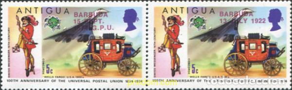 Sellos: 637492 MNH BARBUDA 1974 CENTENARIO DE LA UNION POSTAL UNIVERSAL - Foto 1