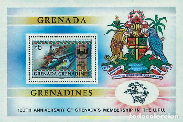 Sellos: 90228 MNH GRANADA GRANADINAS 1981 CENTENARIO DE LA ADHESION DE GRANADA A LA UPU