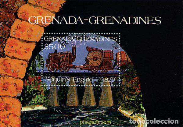 Sellos: 59875 MNH GRANADA GRANADINAS 1984 LOCOMOTORAS ANTIGUAS
