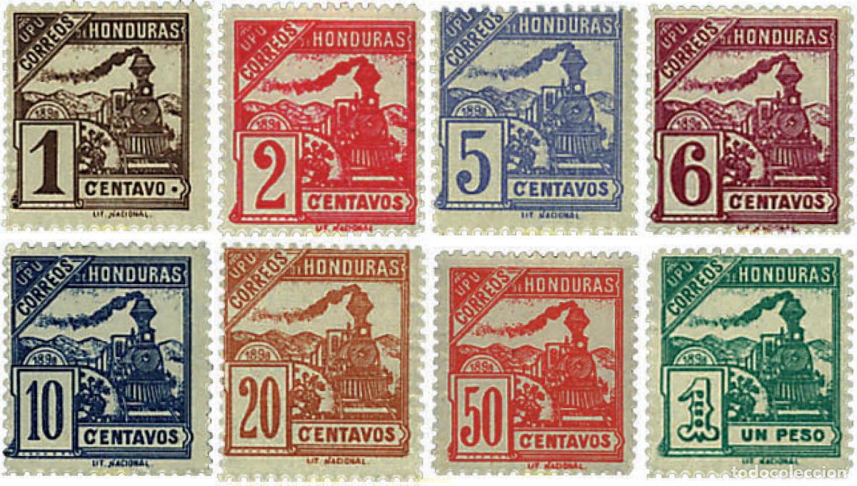 Sellos: 22698 HINGED HONDURAS 1898 SERIE BASICA