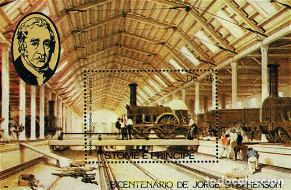 Francobolli: 57866 MNH SANTO TOME Y PRINCIPE 1982 BICENTENARIO DE JORGE STEPHENSON