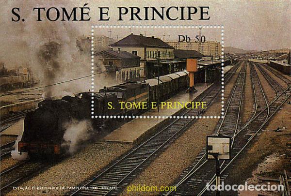 Sellos: 57874 MNH SANTO TOME Y PRINCIPE 1987 LOCOMOTORAS