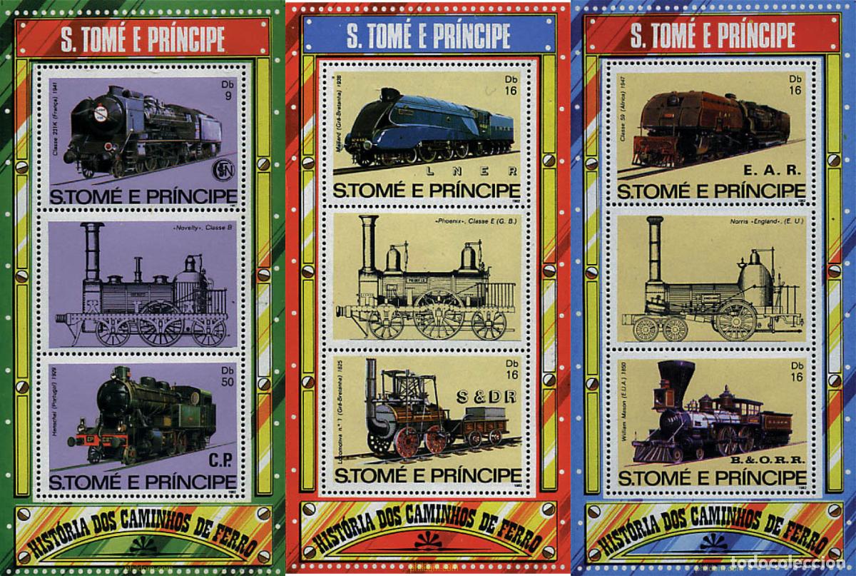Sellos: 57864 MNH SANTO TOME Y PRINCIPE 1982 LOCOMOTORAS