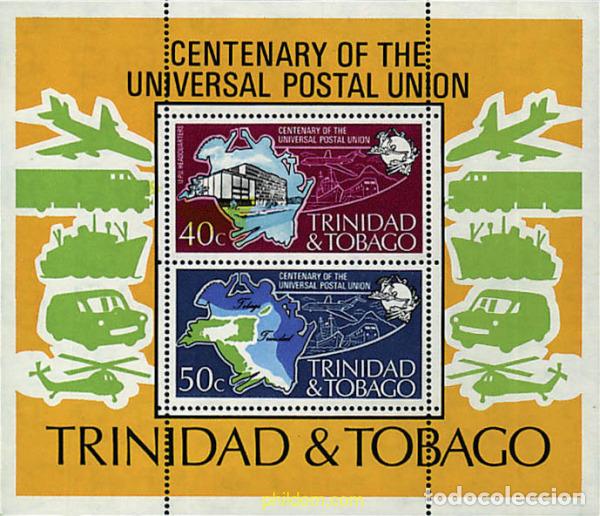 Sellos: 59292 MNH TRINIDAD Y TOBAGO 1974 CENTENARIO DE LA UNION POSTAL UNIVERSAL