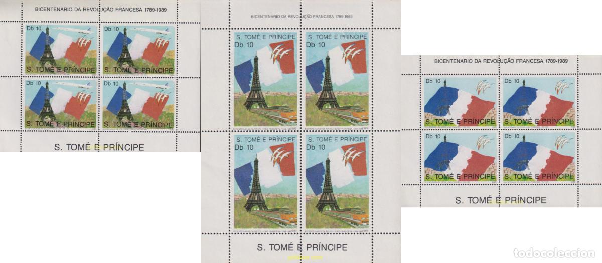 Sellos: 619826 MNH SANTO TOME Y PRINCIPE 1989 BICENTENARIO DE LA REVOLUCION FRANCESA