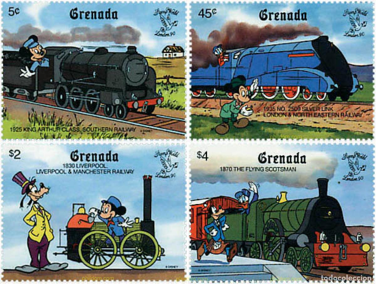 Sellos: 253501 MNH GRANADA 1990 LONDON 90. EXPOSICION FILATELICA INTERNACIONAL