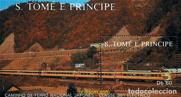 Sellos: 57877 MNH SANTO TOME Y PRINCIPE 1988 LOCOMOTORAS ELECTRICAS