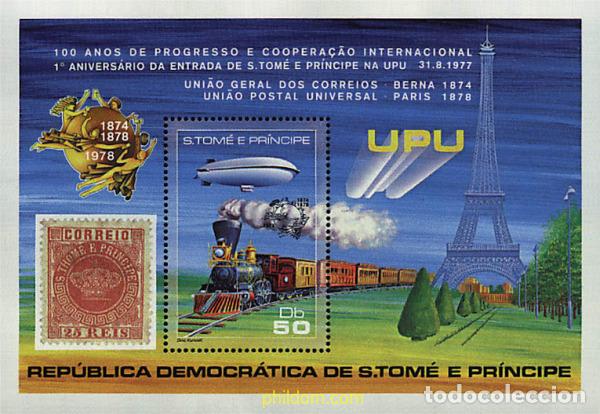 Sellos: 57860 MNH SANTO TOME Y PRINCIPE 1978 CENTENARIO DE LA UNION POSTAL UNIVERSAL