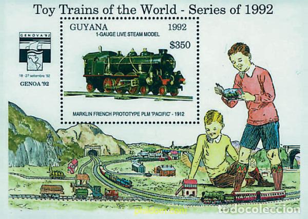 Sellos: 321405 MNH GUYANA 1992 GENOVA 92. EXPOSICION FILATELICA INTERNACIONAL