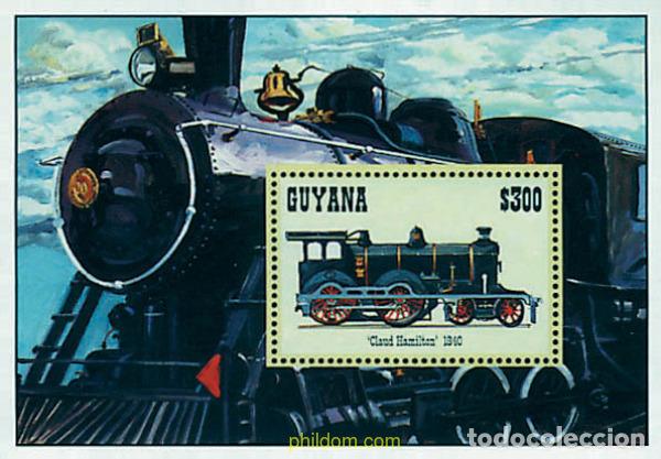 Sellos: 321433 MNH GUYANA 1994 LOCOMOTORAS ANTIGUAS