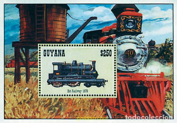 Sellos: 321437 MNH GUYANA 1994 LOCOMOTORAS ANTIGUAS