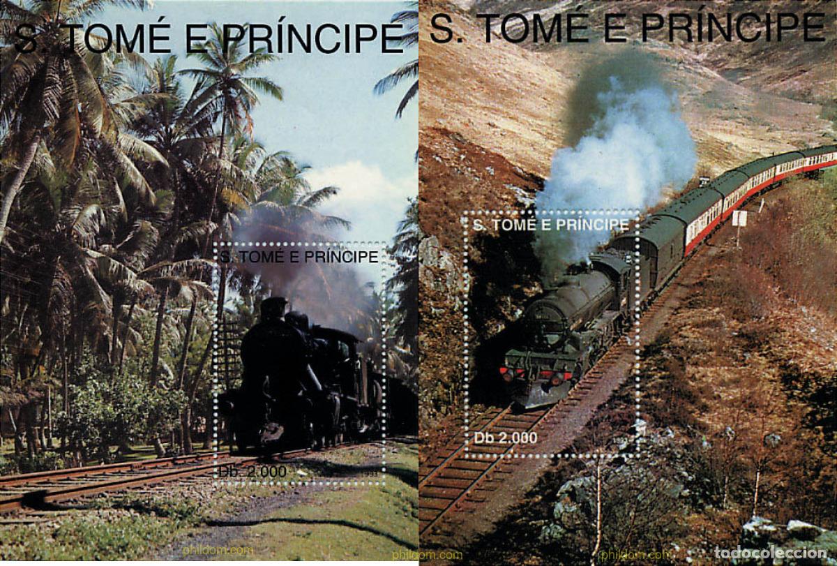 Sellos: 57892 MNH SANTO TOME Y PRINCIPE 1993 LOCOMOTORAS