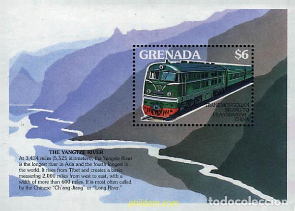 Sellos: 224407 MNH GRANADA 1995 TRENES DEL MUNDO