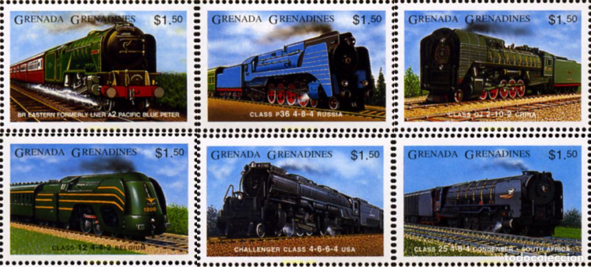 Sellos: 320267 MNH GRANADA GRANADINAS 1996 TRENES