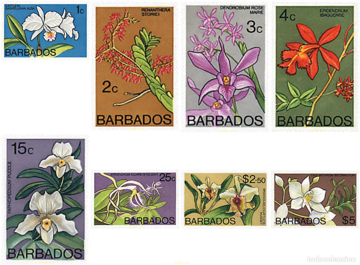 Sellos: 244131 MNH BARBADOS 1974 ORQUIDEAS