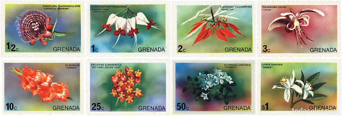 Sellos: 91323 MNH GRANADA 1975 FLORES - Foto 1