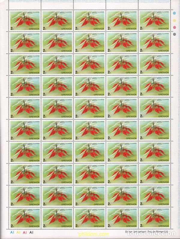 Sellos: 617644 MNH GRANADA 1975 FLORES - Foto 1