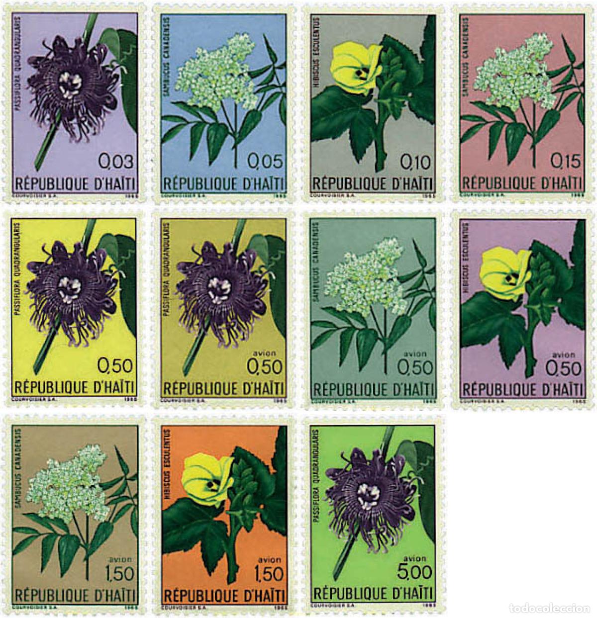 Sellos: 89386 MNH HAITI 1965 FLORES DE AMERICA CENTRAL
