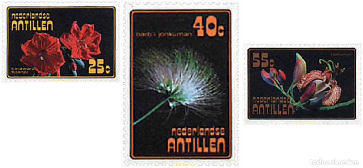 Sellos: 79158 MNH ANTILLAS HOLANDESAS 1977 FLORES TROPICALES