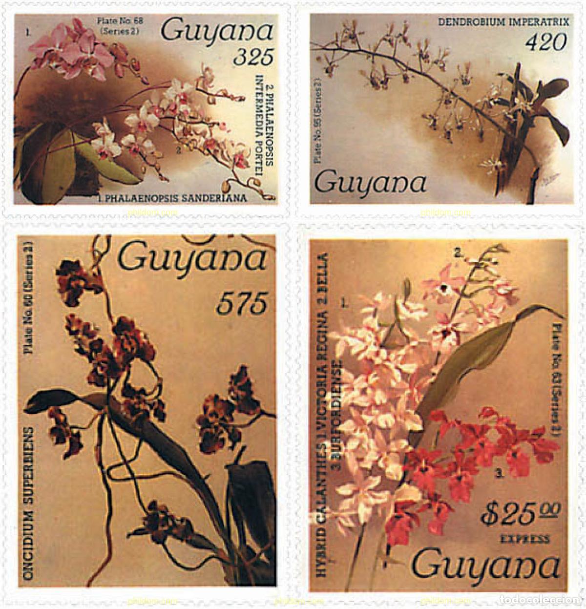 Sellos: 86159 MNH GUYANA 1987 ORQUIDEAS - Foto 1