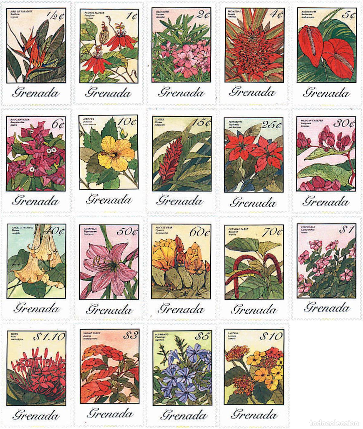 Sellos: 91353 MNH GRANADA 1985 FLORES - Foto 1