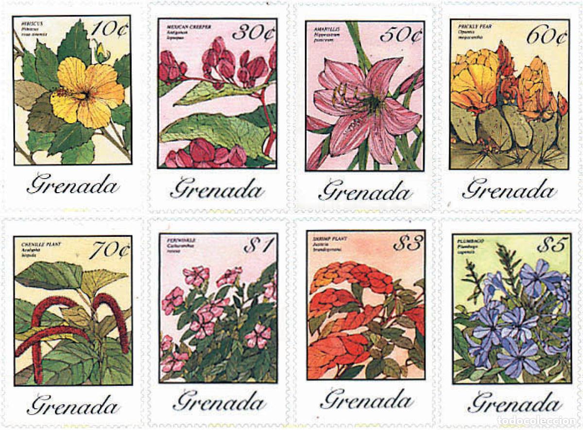 Sellos: 319117 MNH GRANADA 1985 FLORES - Foto 1