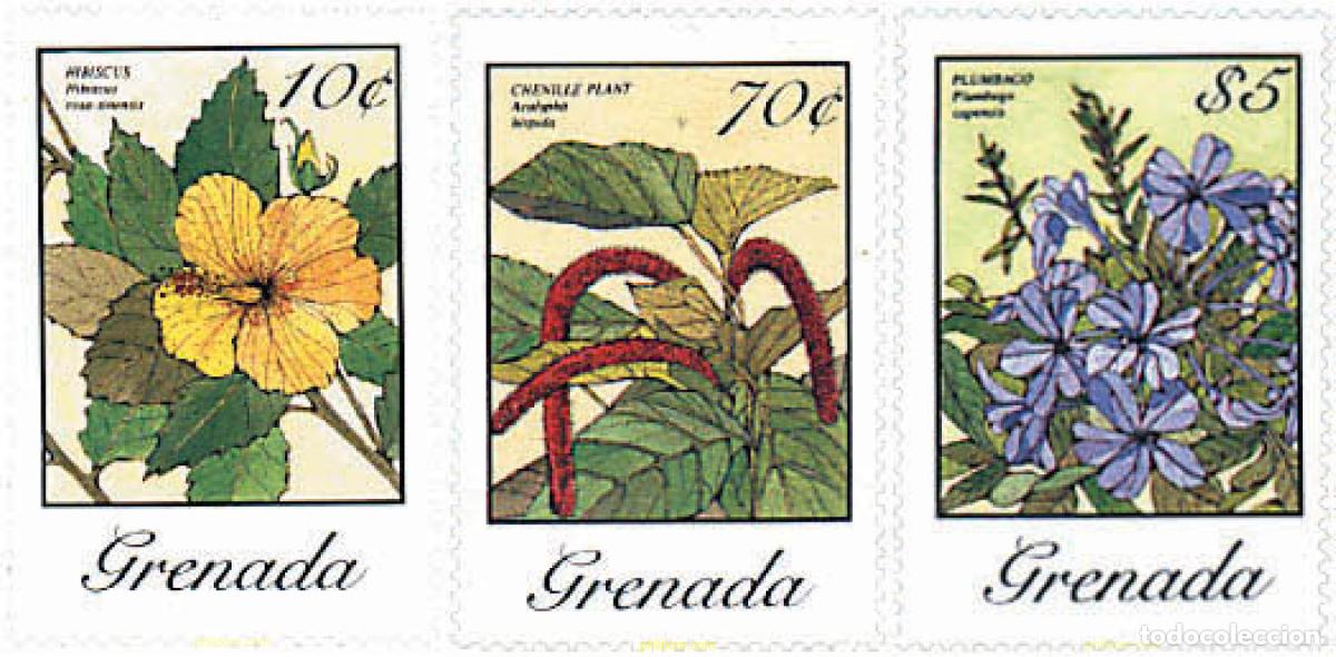 Sellos: 319119 MNH GRANADA 1985 FLORES - Foto 1