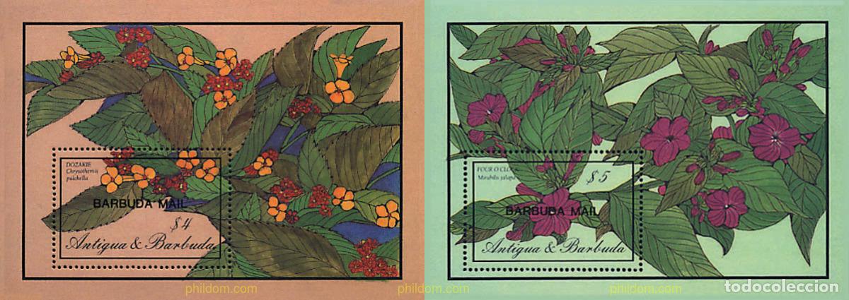 Sellos: 96729 MNH BARBUDA 1986 FLORES - Foto 1