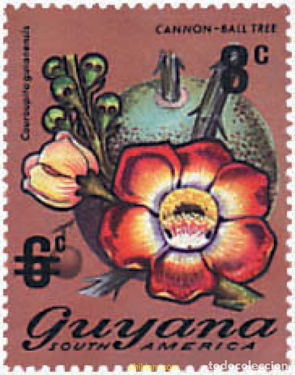 Sellos: 84577 MNH GUYANA 1974 FLORES - Foto 1