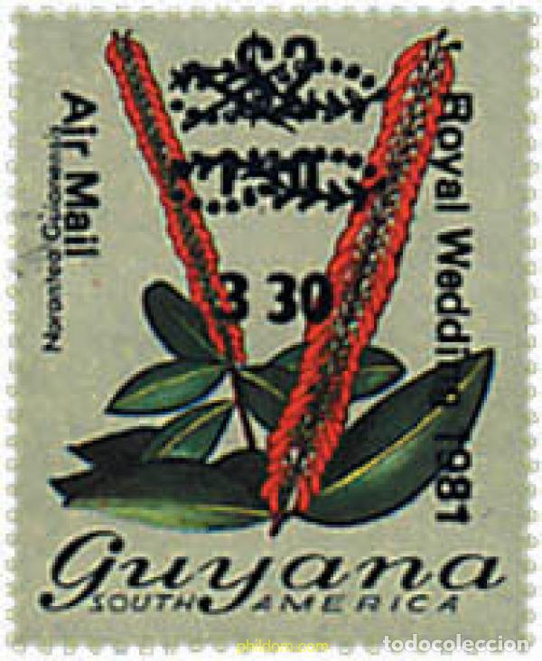 Sellos: 88408 MNH GUYANA 1982 FLORES - Foto 1