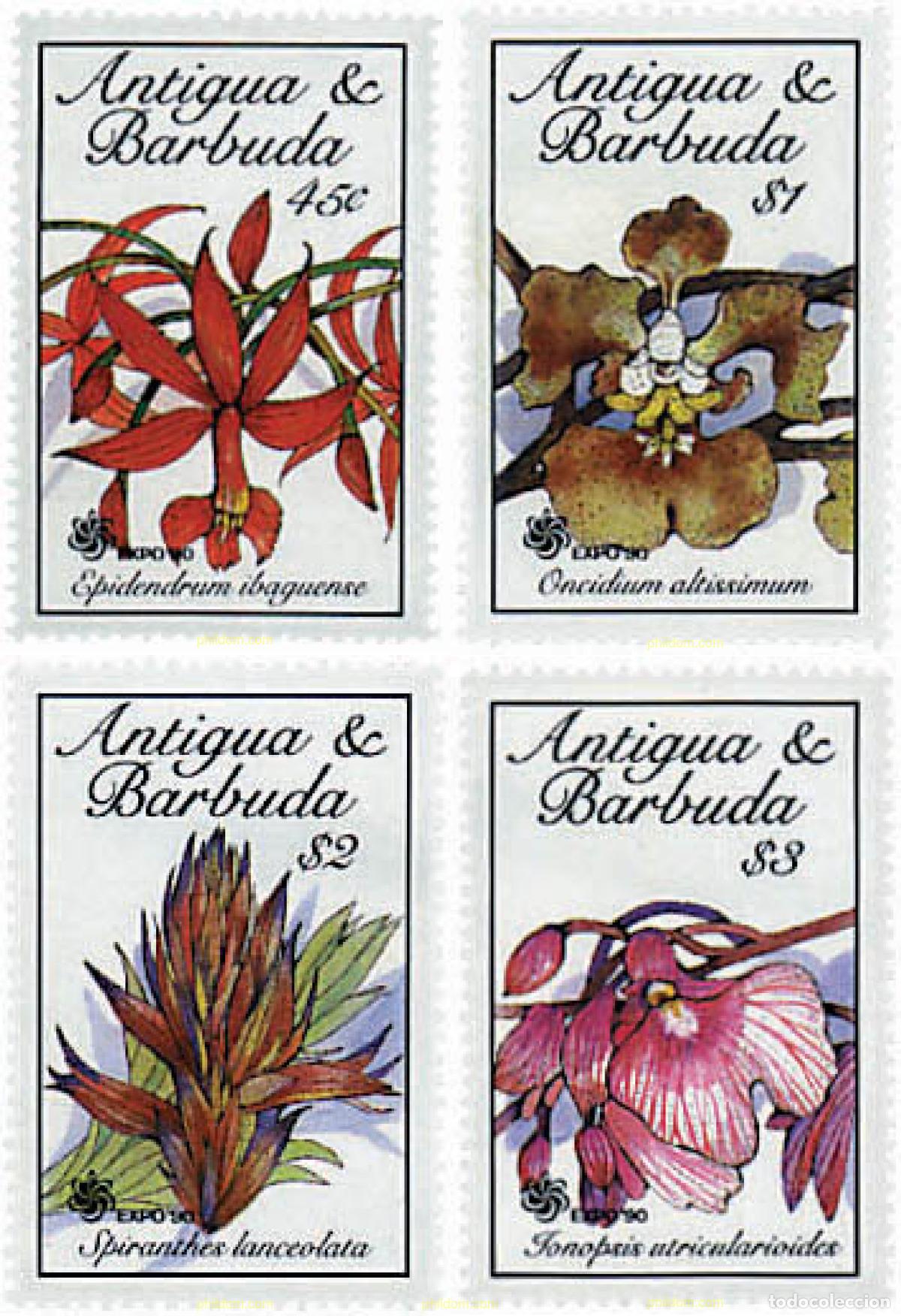 Sellos: 286525 MNH ANTIGUA Y BARBUDA 1990 EXPO 90. EXPOSICION UNIVERSAL DE JARDINES Y ESPACIOS VERDES DE OS