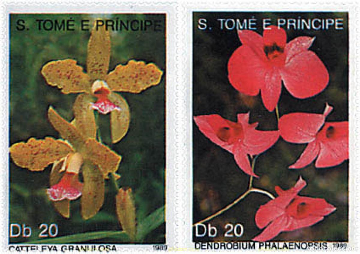 Sellos: 93299 MNH SANTO TOME Y PRINCIPE 1989 ORQUIDEAS