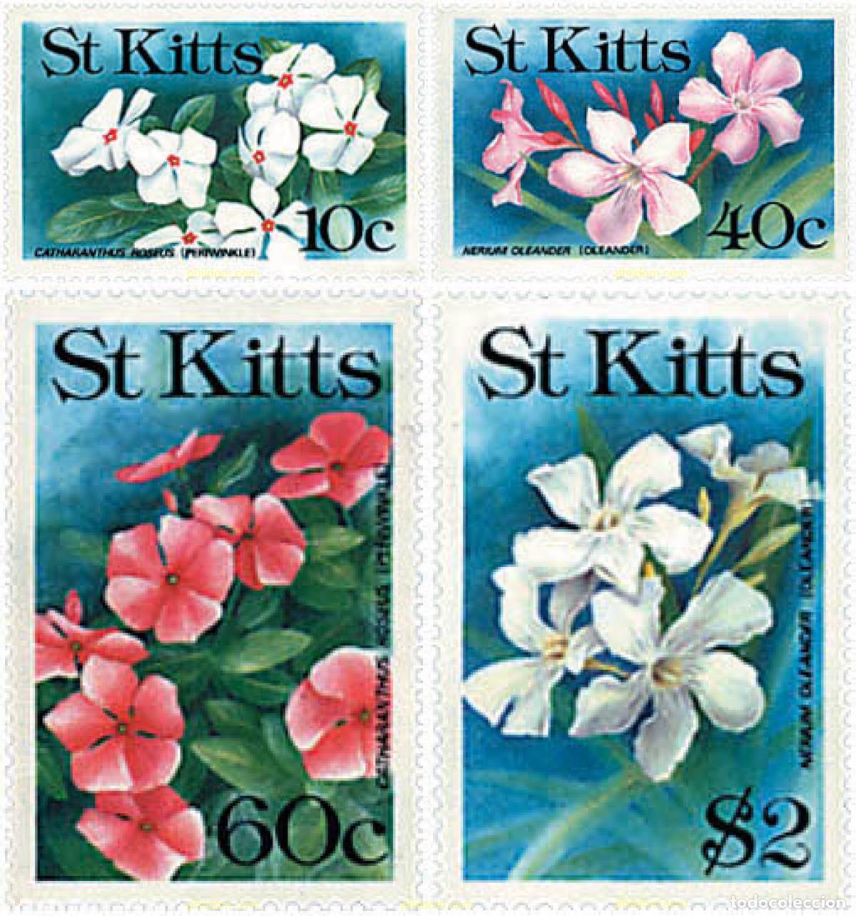 Sellos: 93172 MNH SAN KITTS 1991 FLORES