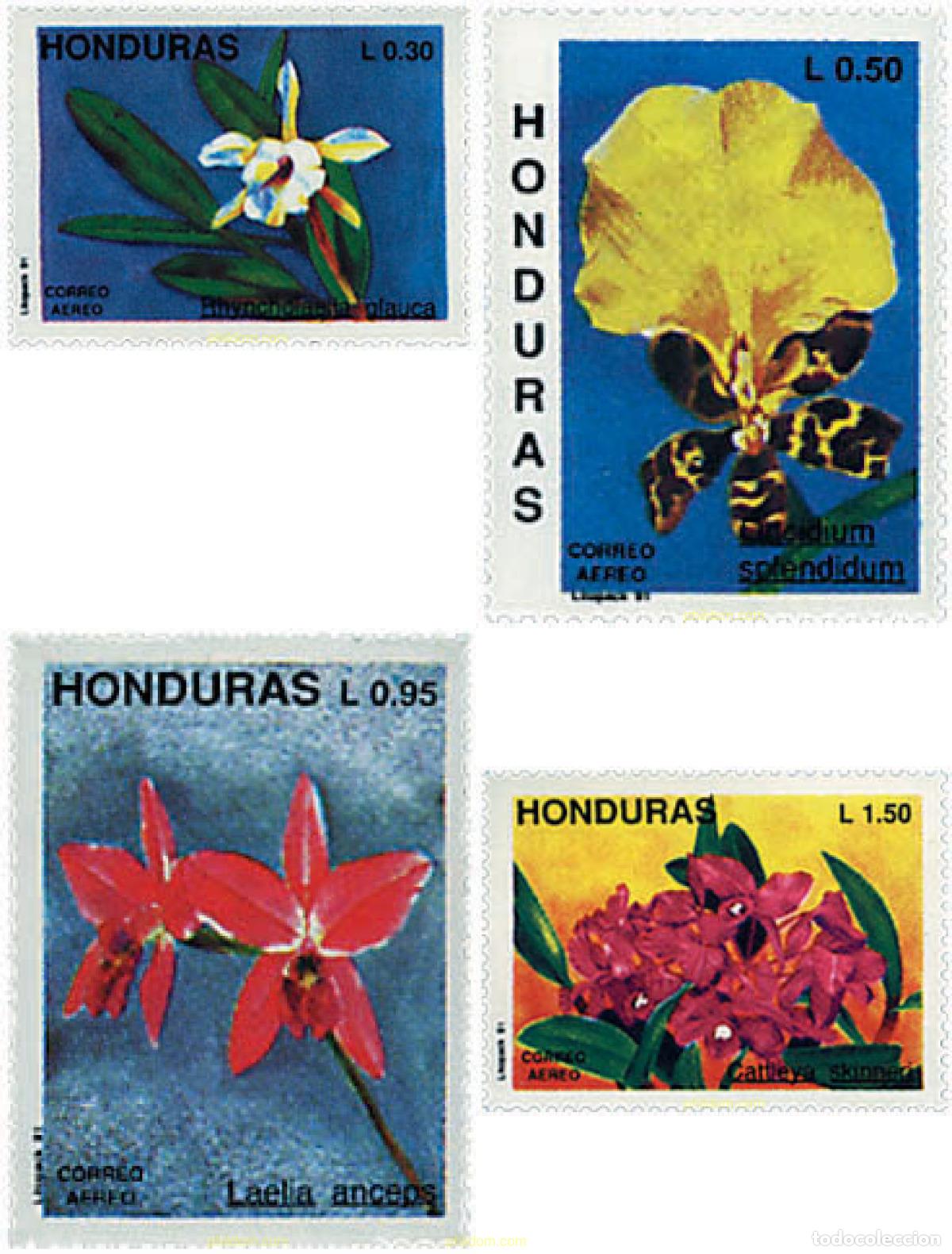 Sellos: 89493 MNH HONDURAS 1991 ORQUIDEAS