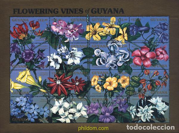Sellos: 311705 MNH GUYANA 1990 FLORA DE GUYANA - Foto 1