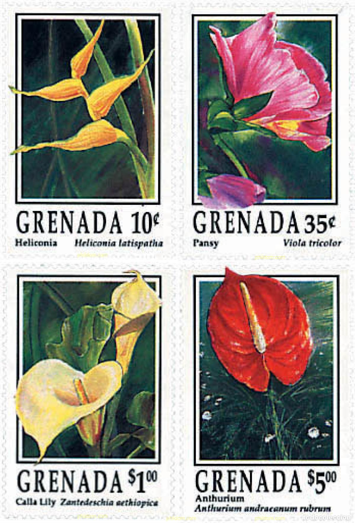 Sellos: 319393 MNH GRANADA 1993 FLORES - Foto 1