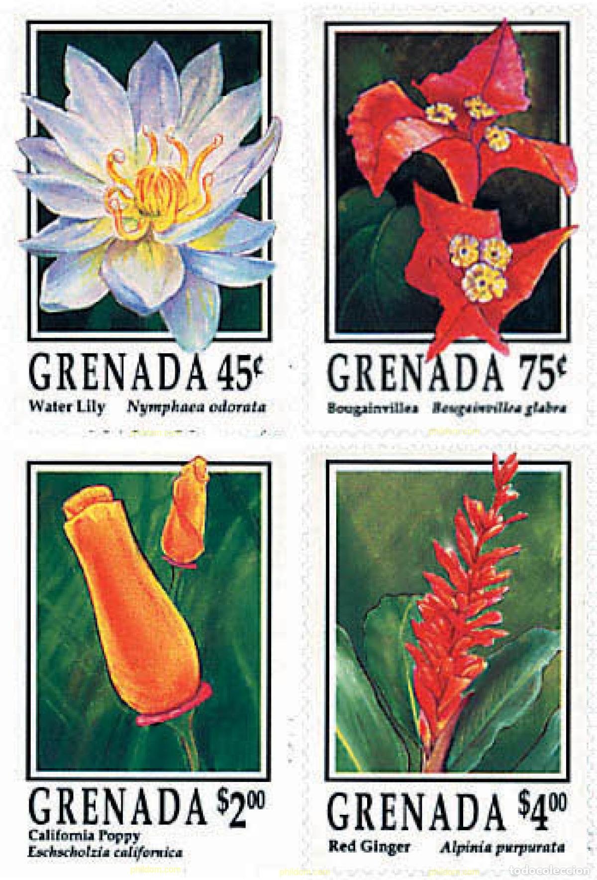 Sellos: 319405 MNH GRANADA 1993 FLORES - Foto 1