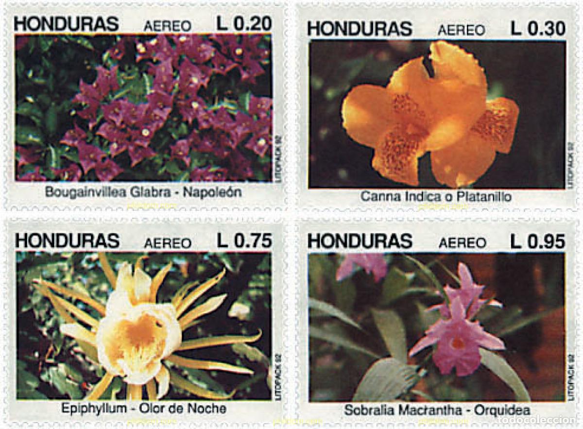 Sellos: 89495 MNH HONDURAS 1992 FLORES